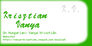 krisztian vanya business card